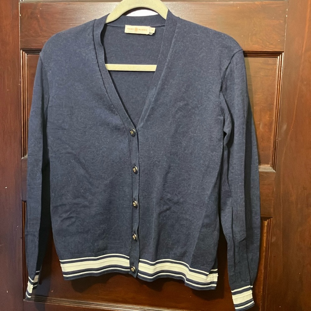 Tory Burch Navy colored cardigan